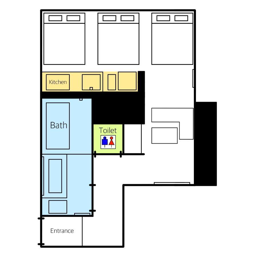 Grand Base Hakata Gofuku Aparthotel Fukuoka  Bagian luar foto